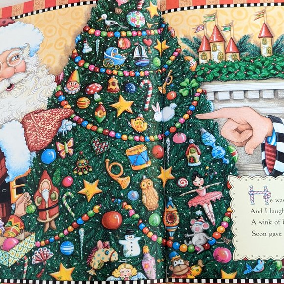 Mary Engelbreit Night Before Christmas Oversize Book with Wrapping Paper - Picture 9 of 10